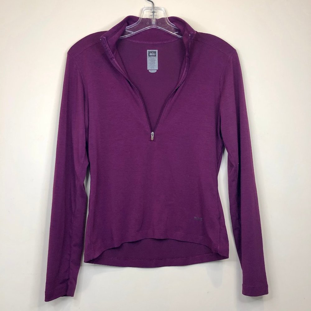 REI 💕 Sz. XS purple 1/2 zip sweater